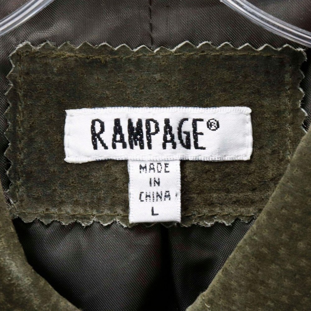 Rampage Olive Green Suede BomberJacket - Picture 8 of 10